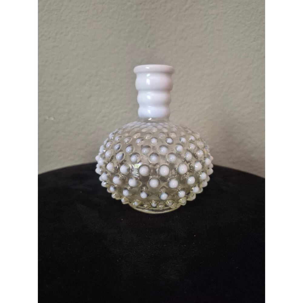 Fenton hobnail Opalescent perfume bottle